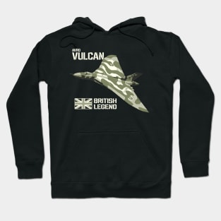 Avro Vulcan Bomber Jet Aircraft RAF UK Plane British Legend Merch Hoodie